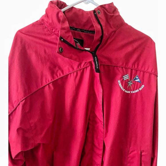 Men's Red Stormtech Windbreaker Rain Jacket Outdoors Size XL - Picture 2 of 6